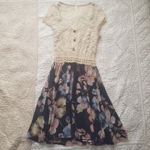 Lace and Floral Dress